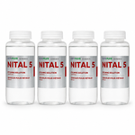 Kemplus NITAL 5  % metallographic etching solution bottles for microstructural analysis of steels and ferrous metals.