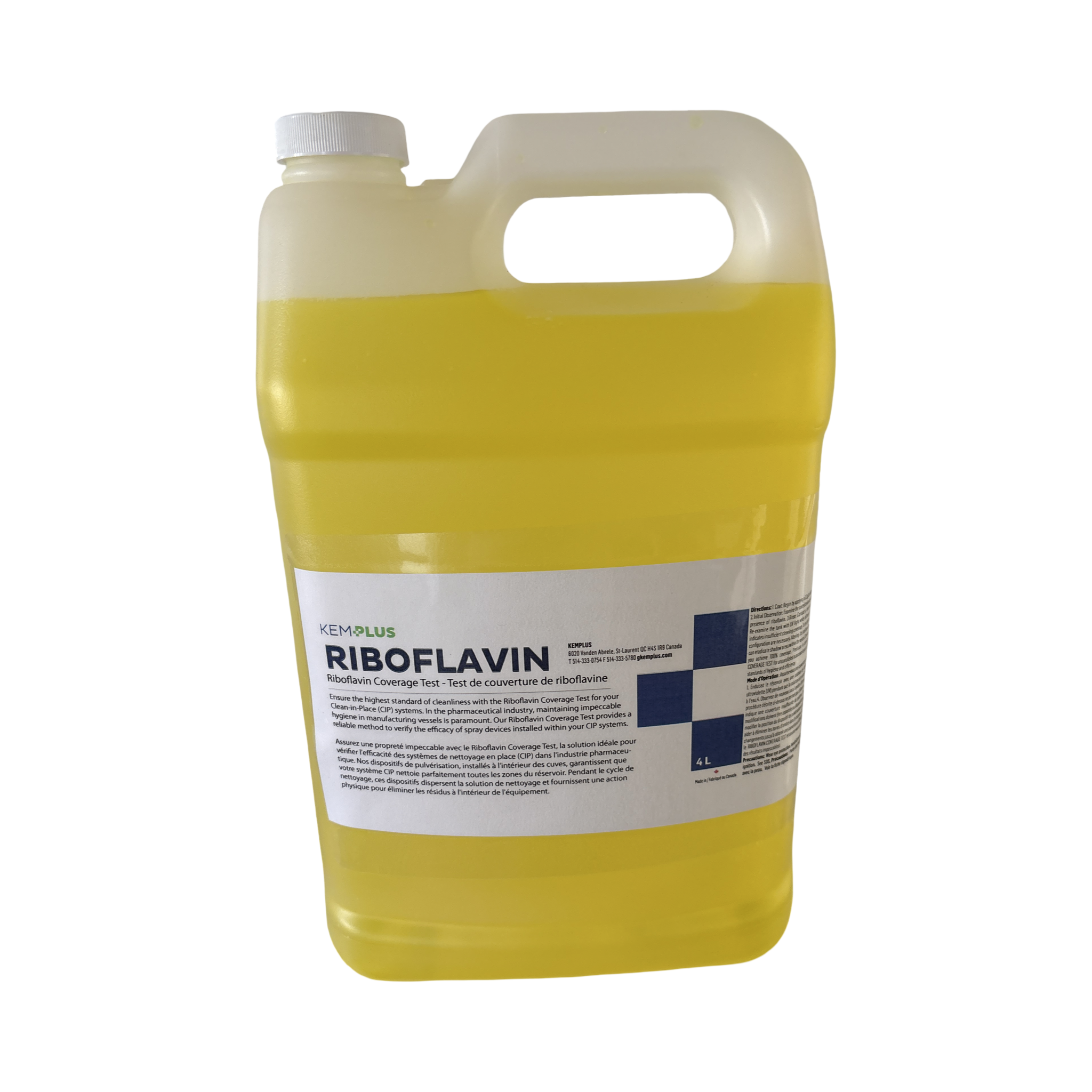 The Riboflavin Coverage Test is a specialized validation solution designed to verify spray coverage, surface cleanliness, and cleaning effectiveness in Clean-In-Place (CIP) systems used in pharmaceutical, food-grade, sanitary, and high-purity manufacturing environments.