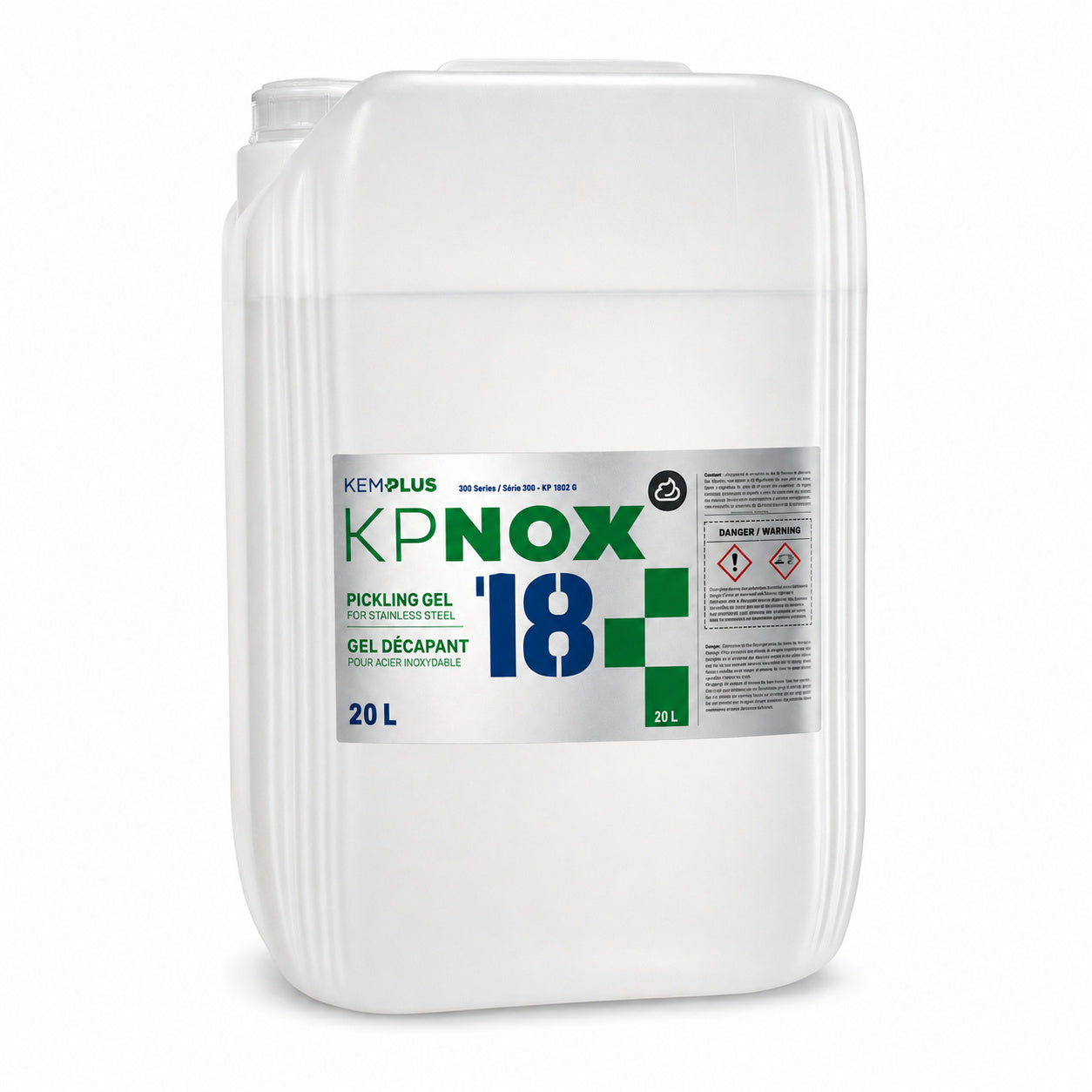 Kemplus KPNOX 18 stainless steel pickling gel in a 20 L